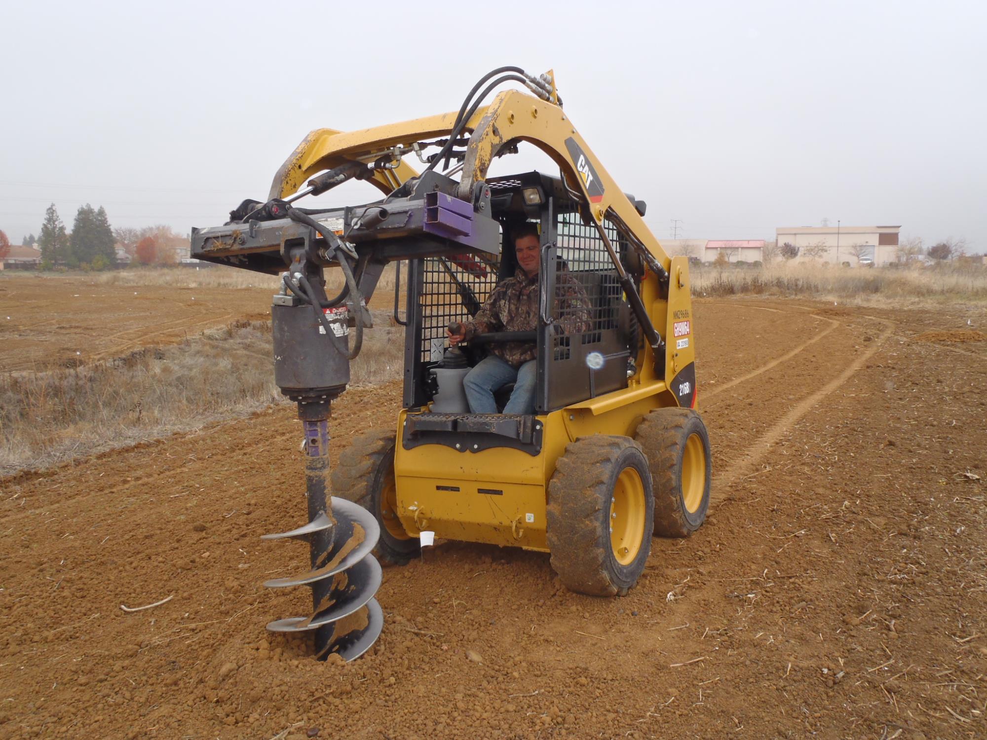 Augering Planting Holes