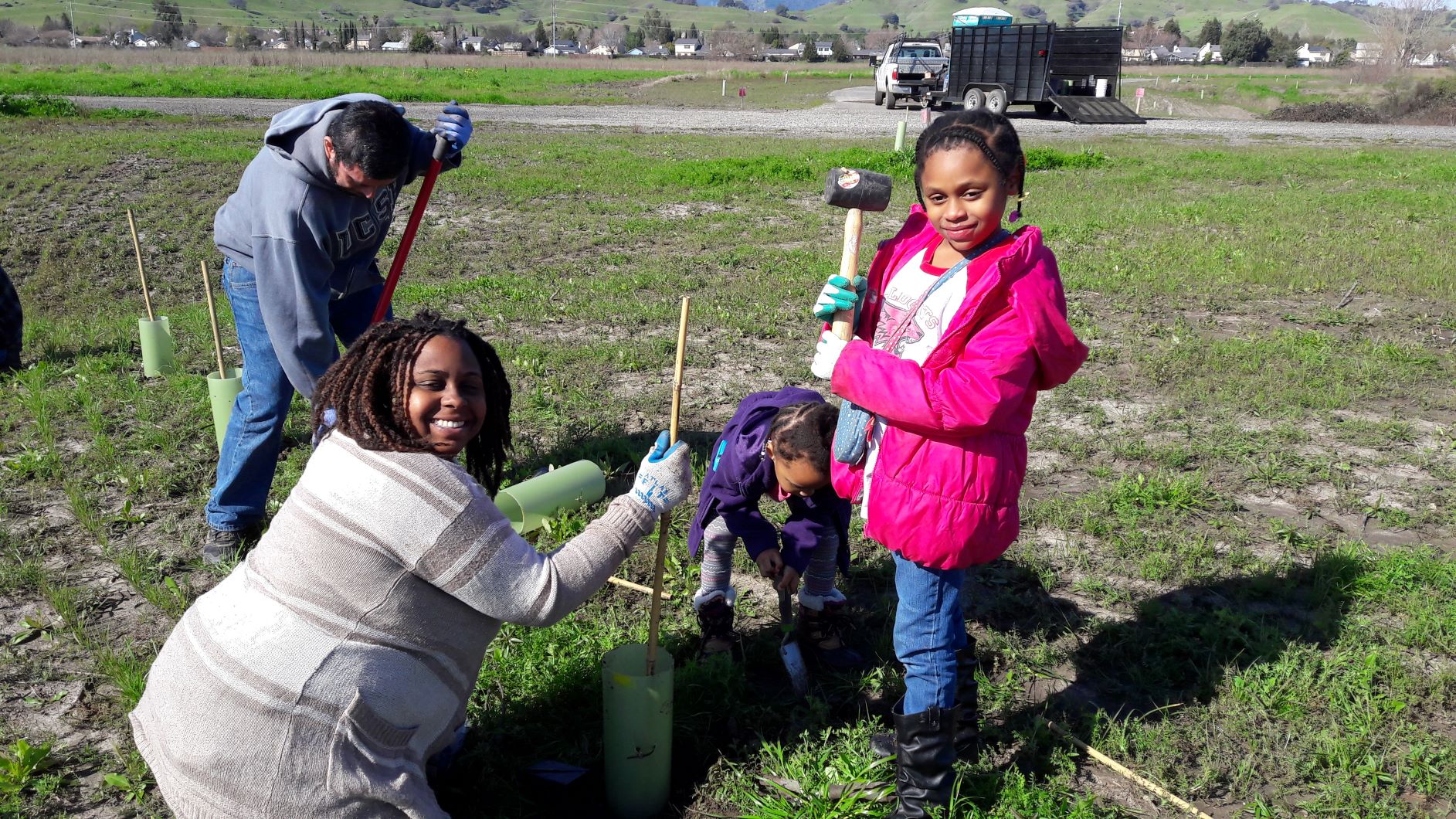 Volunteer Planting Family