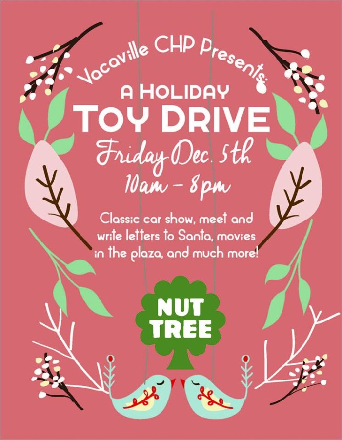 Holiday toy drive at the Nut Tree hosted by the Vacaville CHP