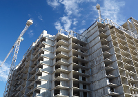 Skyscraper being built