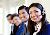 a group of people with headsets