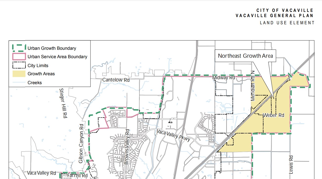 Map identifying the Northeast Growth Area