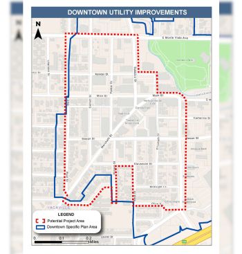 Downtown Utility Improvements Project Area_Tile Widget