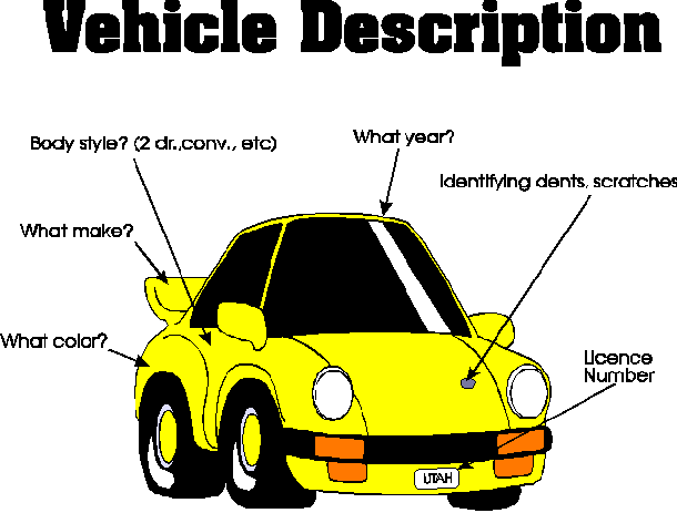 How to describe a vehicle to a 9-1-1 dispatcher