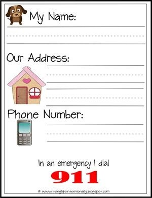 Printable version of the 9-1-1 notepad