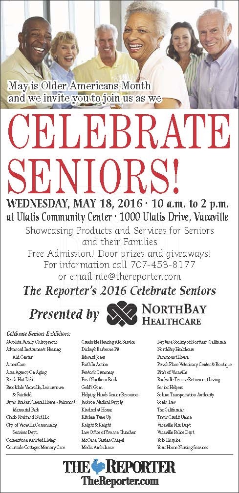 Picture of the Celebrate Seniors event flyer taking place May 18 