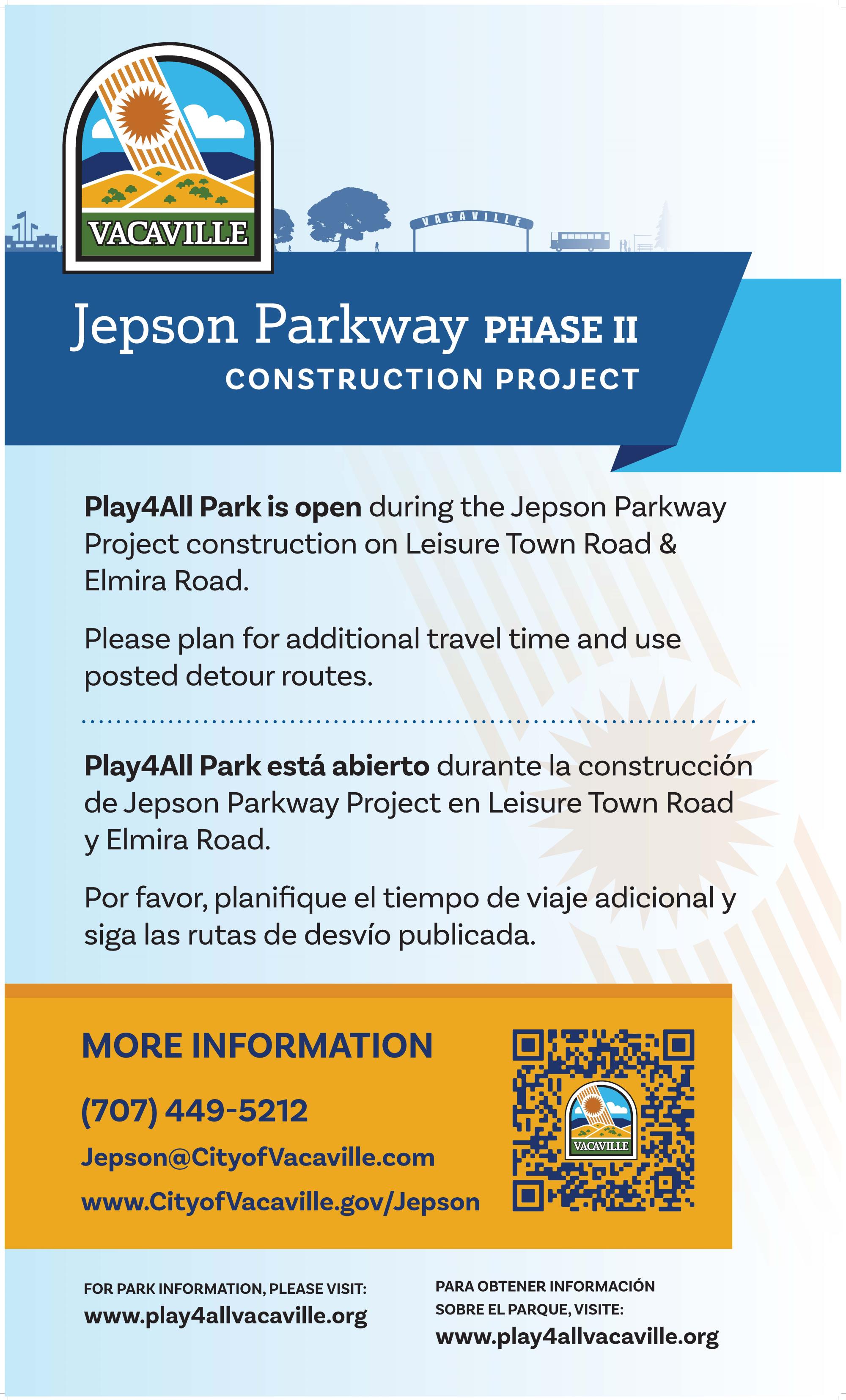 Play4All Park Open During Jepson Phase II Construction, play4all, play 4 all,