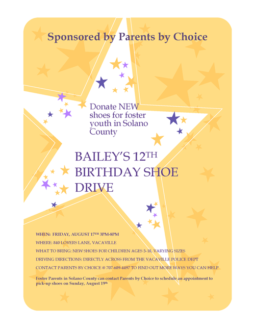 Shoe Drive flyer