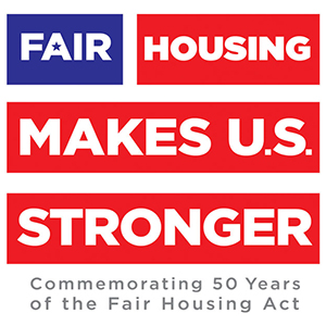 Flyer commemorating fair housing month in the U.S.